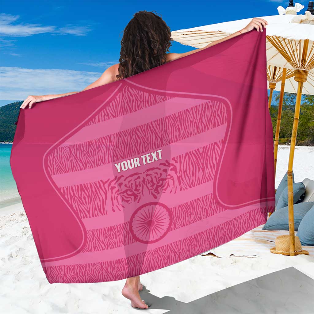 Custom India Football 2026 Sarong Come On Blue Tigresses - Pink Version
