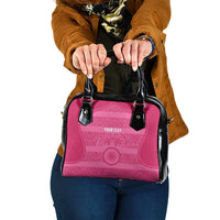 Custom India Football 2026 Shoulder Handbag Come On Blue Tigresses - Pink Version
