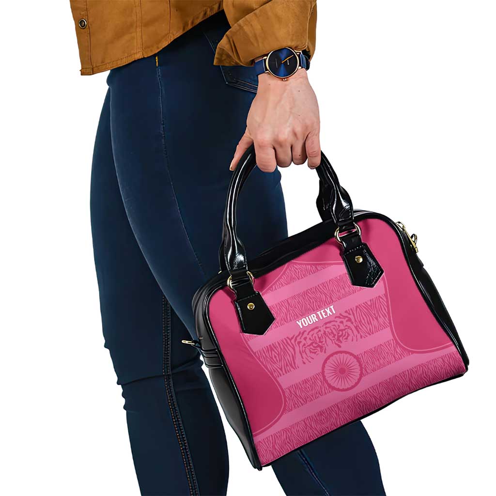 Custom India Football 2026 Shoulder Handbag Come On Blue Tigresses - Pink Version