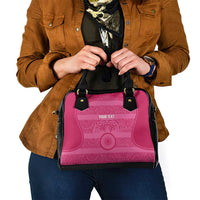 Custom India Football 2026 Shoulder Handbag Come On Blue Tigresses - Pink Version