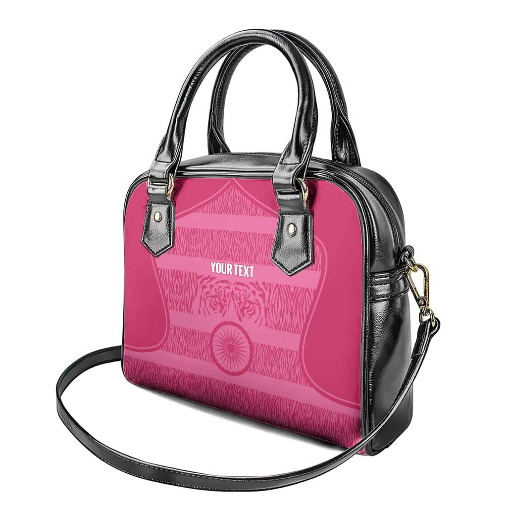 Custom India Football 2026 Shoulder Handbag Come On Blue Tigresses - Pink Version