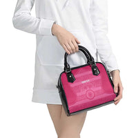 Custom India Football 2026 Shoulder Handbag Come On Blue Tigresses - Pink Version