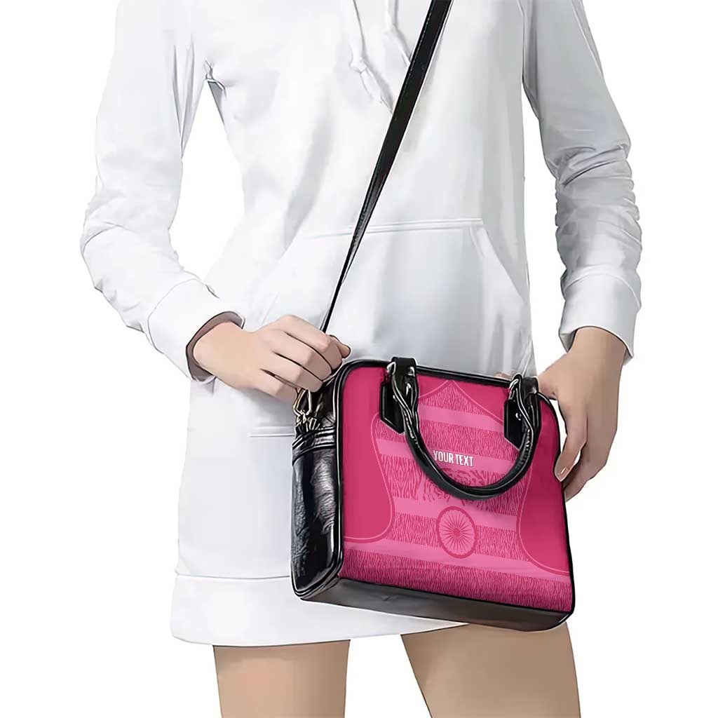 Custom India Football 2026 Shoulder Handbag Come On Blue Tigresses - Pink Version