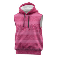 Custom India Football 2026 Sleeveless Hoodie Come On Blue Tigresses - Pink Version