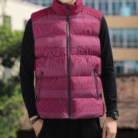Custom India Football 2026 Sleeveless Puffer Jacket Come On Blue Tigresses - Pink Version