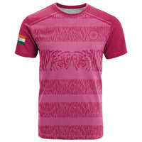 Custom India Football 2026 T Shirt Come On Blue Tigresses - Pink Version