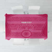 Custom India Football 2026 Tablecloth Come On Blue Tigresses - Pink Version