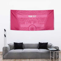 Custom India Football 2026 Tapestry Come On Blue Tigresses - Pink Version