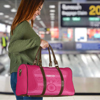 Custom India Football 2026 Travel Bag Come On Blue Tigresses - Pink Version