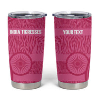 Custom India Football 2026 Tumbler Cup Come On Blue Tigresses - Pink Version