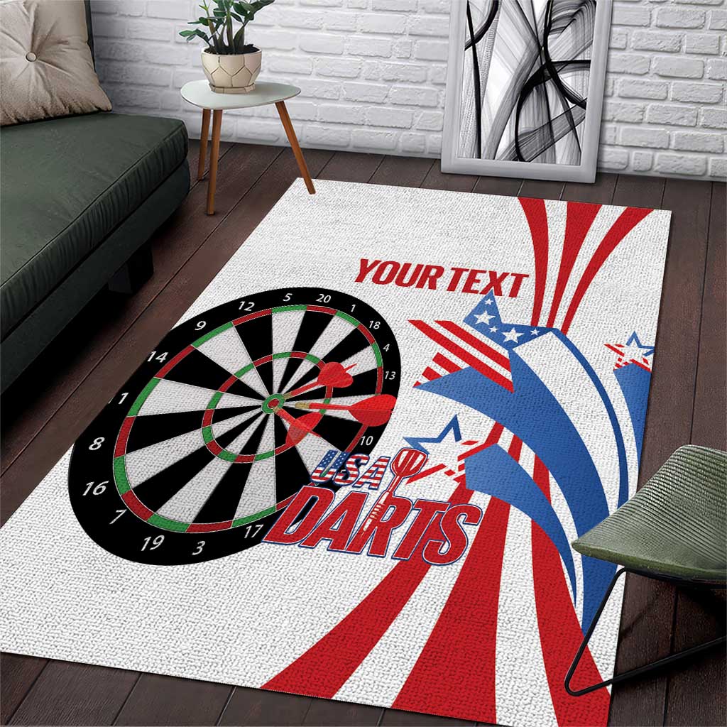 Custom United States Darts Area Rug USA Go Champions