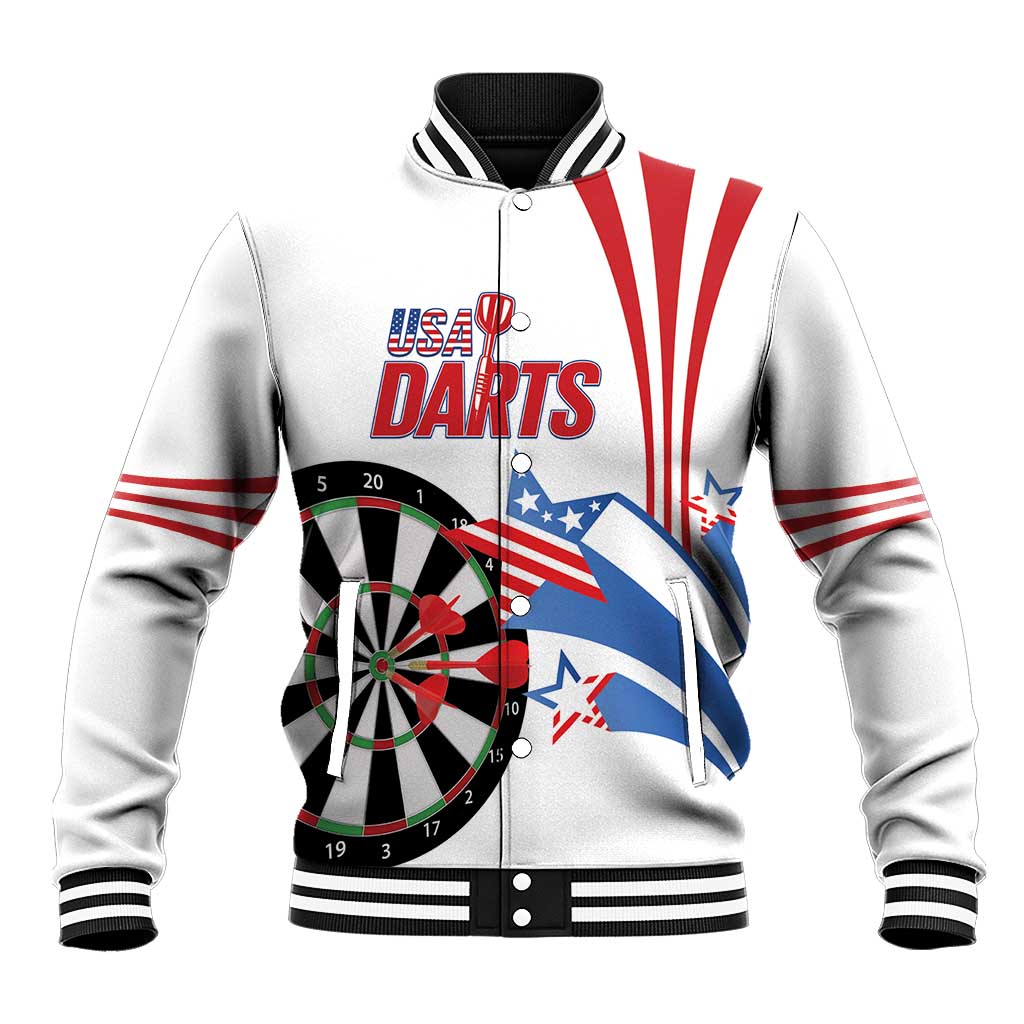 Custom United States Darts Baseball Jacket USA Go Champions