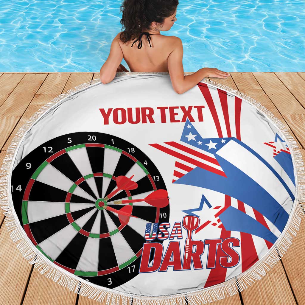 Custom United States Darts Beach Blanket USA Go Champions