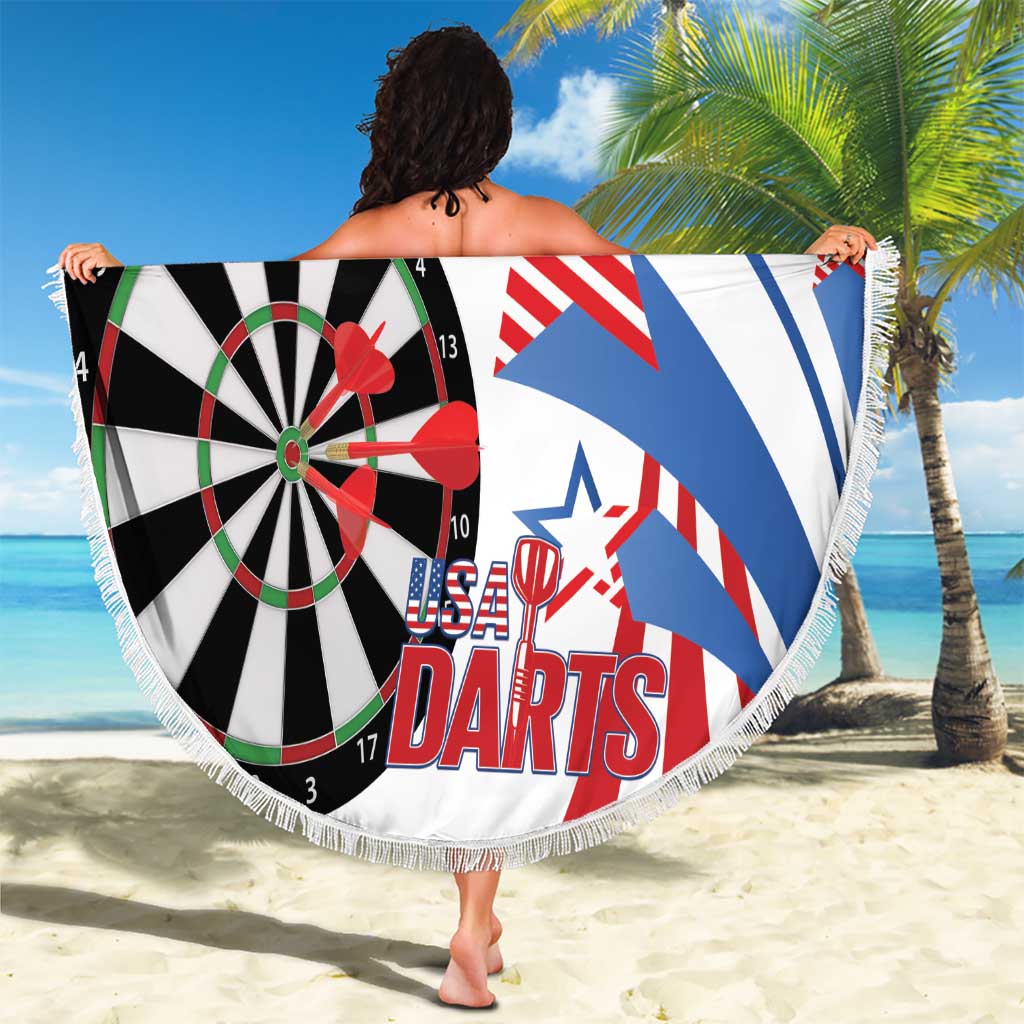 Custom United States Darts Beach Blanket USA Go Champions