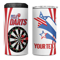 Custom United States Darts 4 in 1 Can Cooler Tumbler USA Go Champions