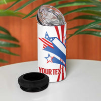 Custom United States Darts 4 in 1 Can Cooler Tumbler USA Go Champions