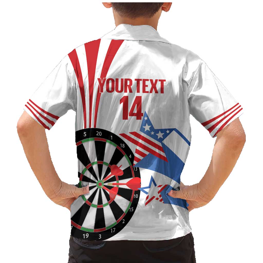 Custom United States Darts Family Matching Mermaid Dress and Hawaiian Shirt USA Go Champions
