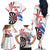 Custom United States Darts Family Matching Off The Shoulder Long Sleeve Dress and Hawaiian Shirt USA Go Champions