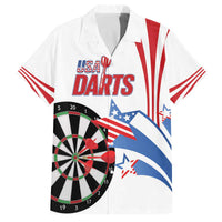 Custom United States Darts Family Matching Off The Shoulder Long Sleeve Dress and Hawaiian Shirt USA Go Champions