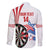 Custom United States Darts Family Matching Off The Shoulder Long Sleeve Dress and Hawaiian Shirt USA Go Champions