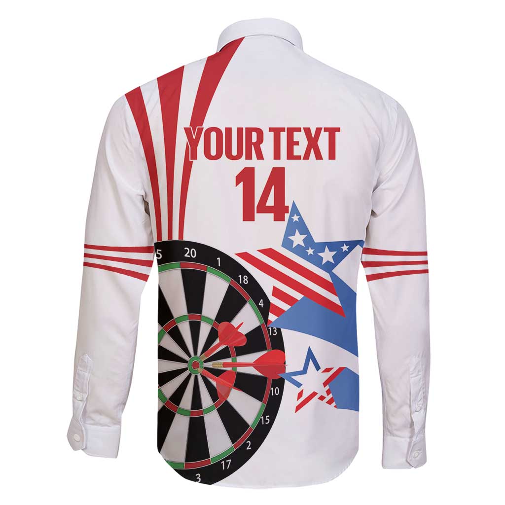 Custom United States Darts Family Matching Off Shoulder Maxi Dress and Hawaiian Shirt USA Go Champions