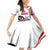 Custom United States Darts Family Matching Off Shoulder Short Dress and Hawaiian Shirt USA Go Champions