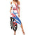 Custom United States Darts Family Matching Summer Maxi Dress and Hawaiian Shirt USA Go Champions