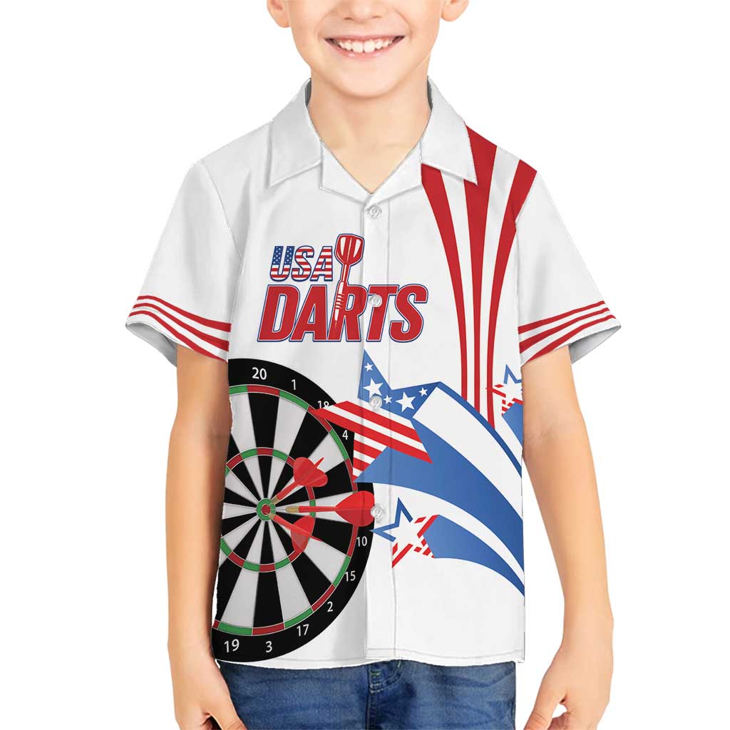 Custom United States Darts Family Matching Tank Maxi Dress and Hawaiian Shirt USA Go Champions