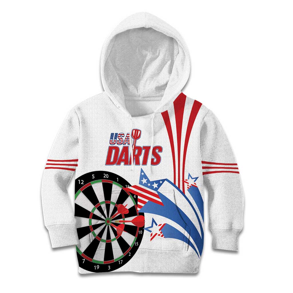 Custom United States Darts Kid Hoodie USA Go Champions