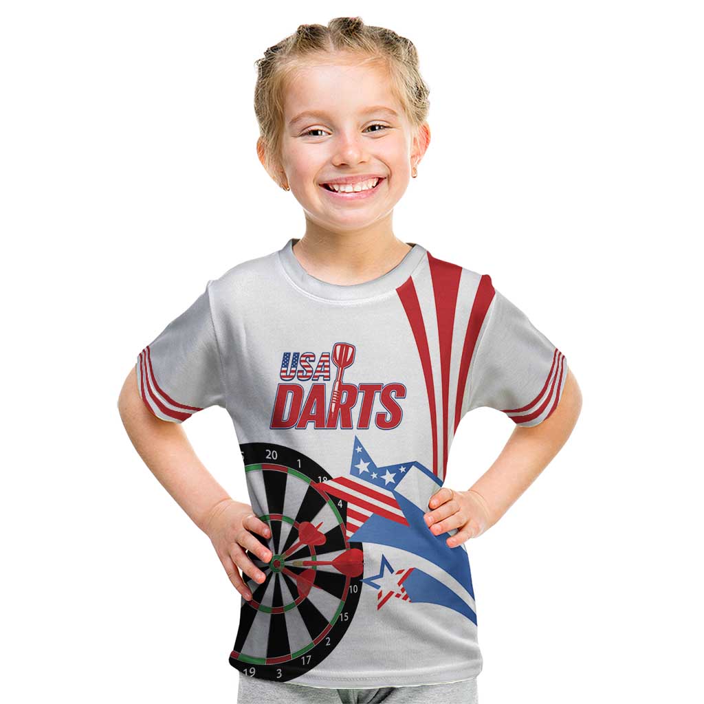 Custom United States Darts Kid T Shirt USA Go Champions