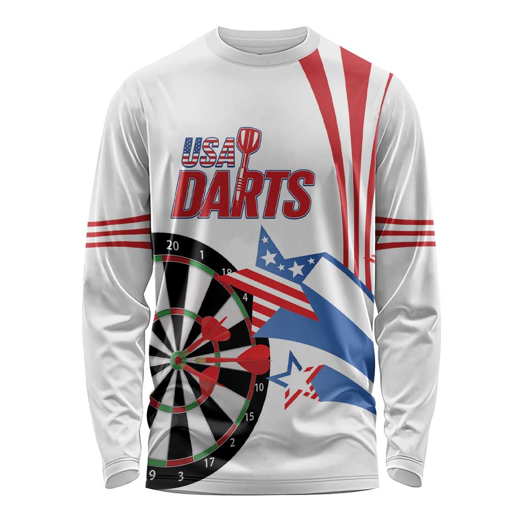 Custom United States Darts Long Sleeve Shirt USA Go Champions