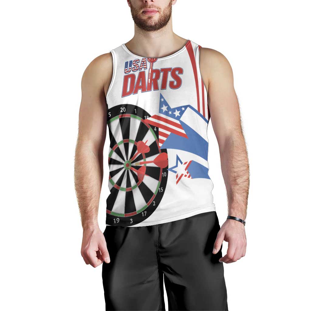 Custom United States Darts Men Tank Top USA Go Champions