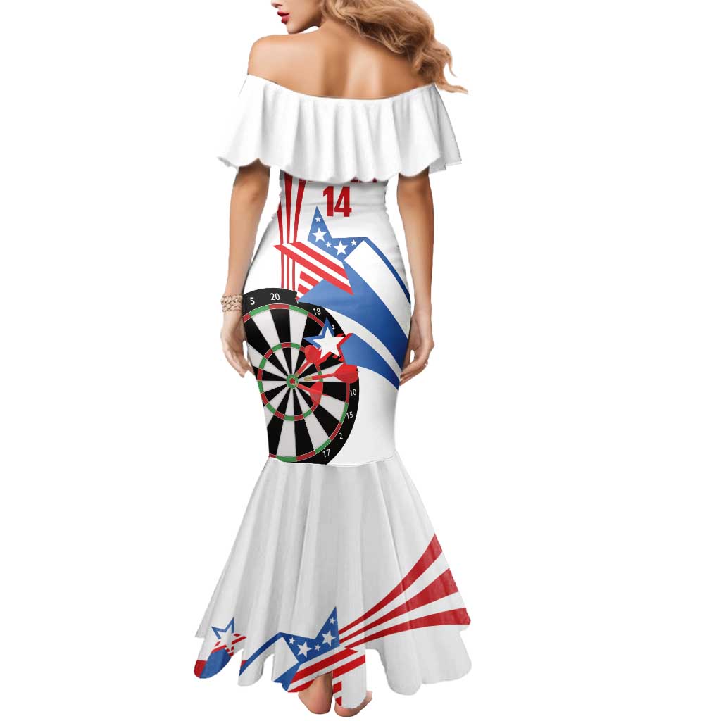Custom United States Darts Mermaid Dress USA Go Champions