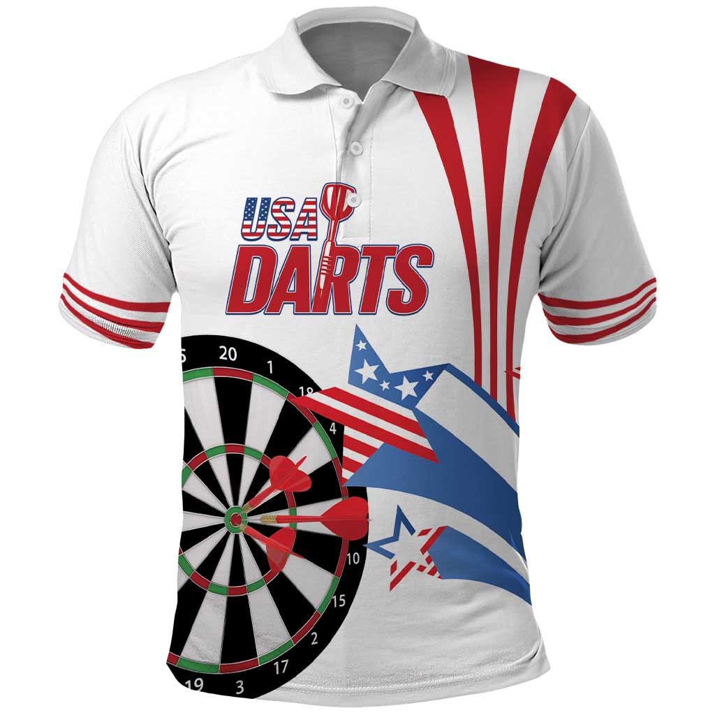 Custom United States Darts Polo Shirt USA Go Champions