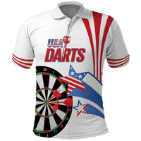 Custom United States Darts Polo Shirt USA Go Champions