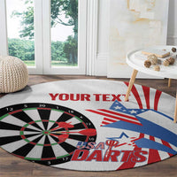 Custom United States Darts Round Carpet USA Go Champions