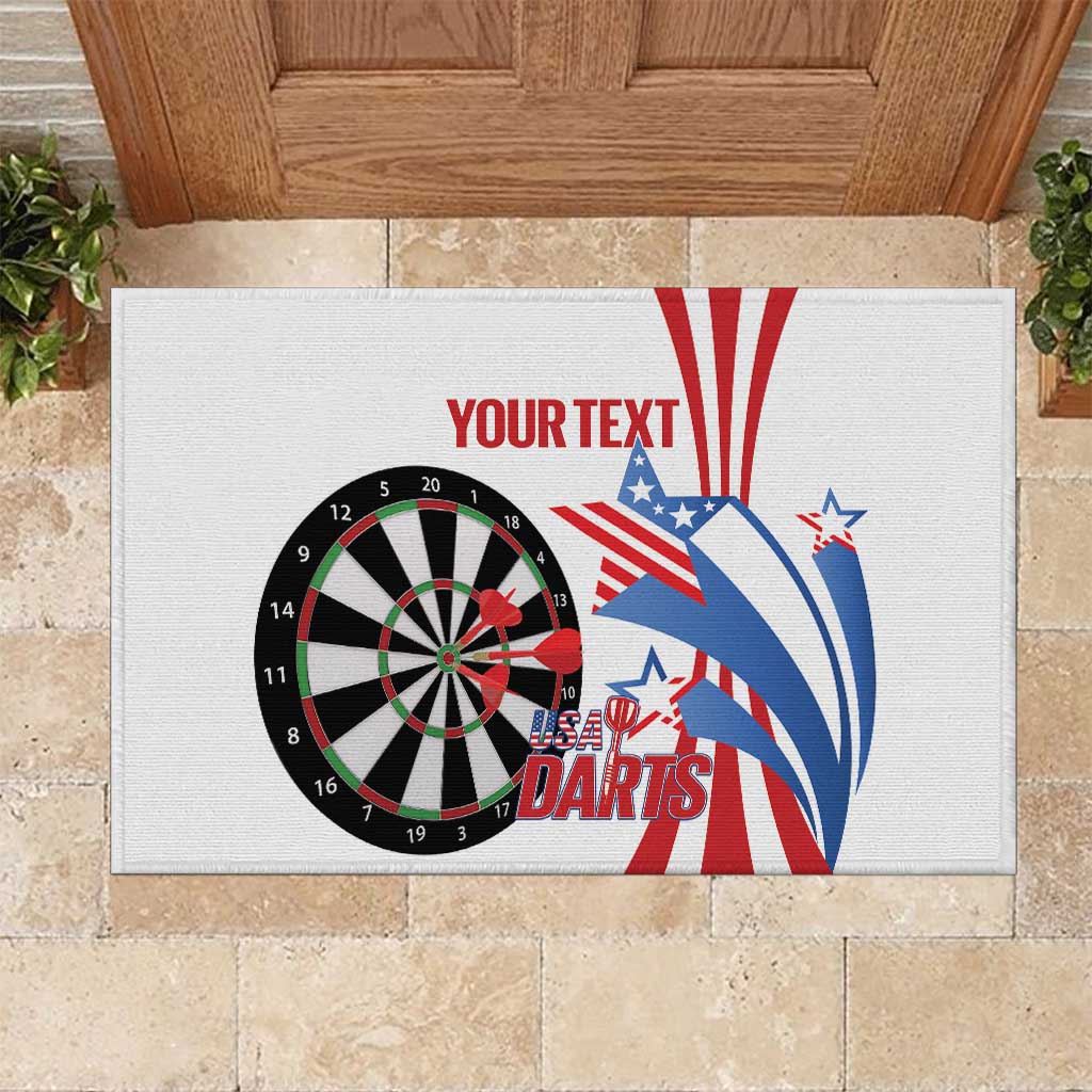 Custom United States Darts Rubber Doormat USA Go Champions
