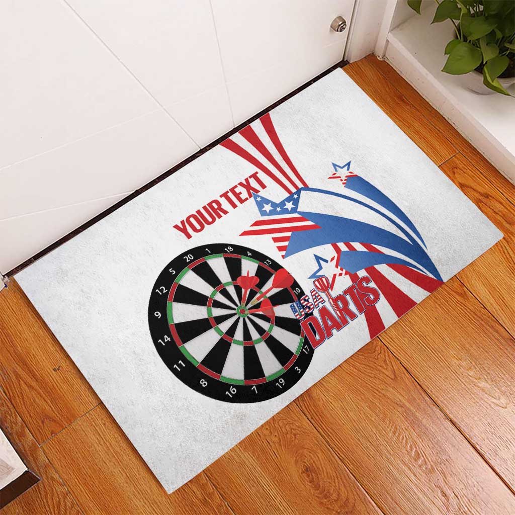 Custom United States Darts Rubber Doormat USA Go Champions
