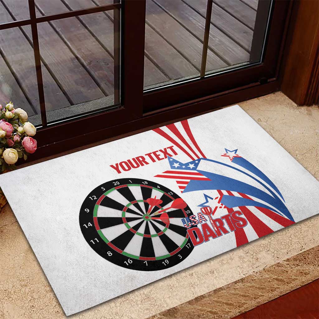 Custom United States Darts Rubber Doormat USA Go Champions