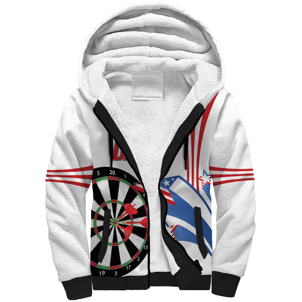 Custom United States Darts Sherpa Hoodie USA Go Champions