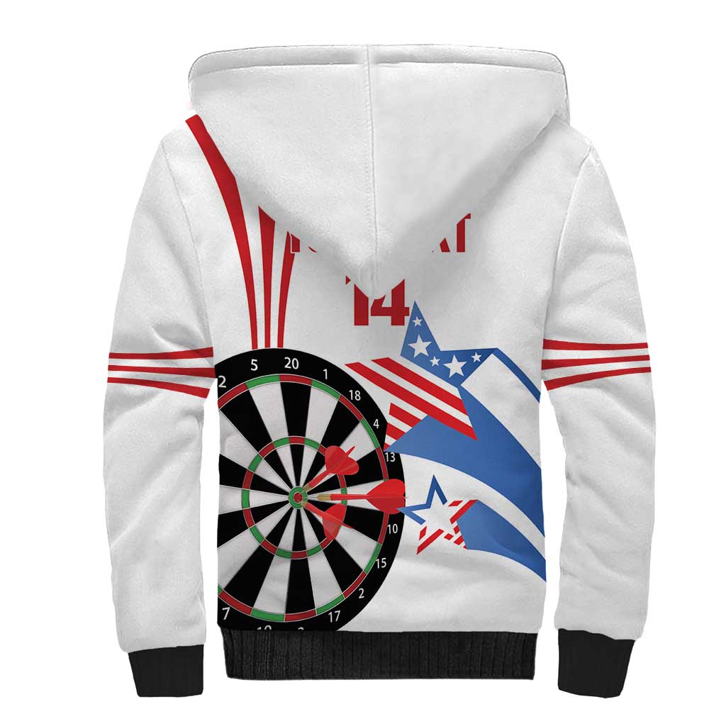 Custom United States Darts Sherpa Hoodie USA Go Champions