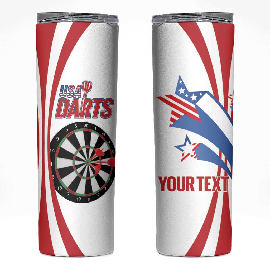Custom United States Darts Skinny Tumbler USA Go Champions
