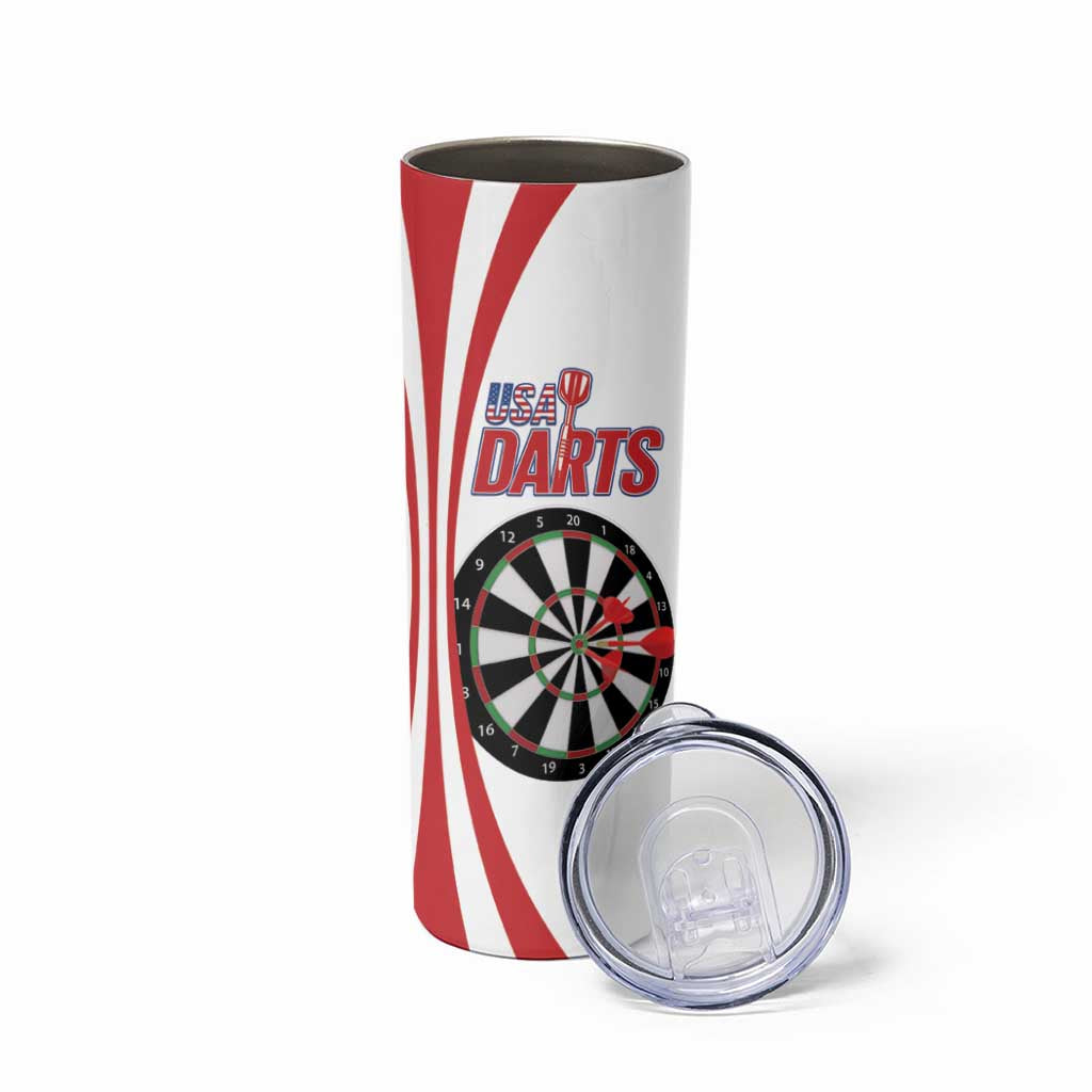 Custom United States Darts Skinny Tumbler USA Go Champions