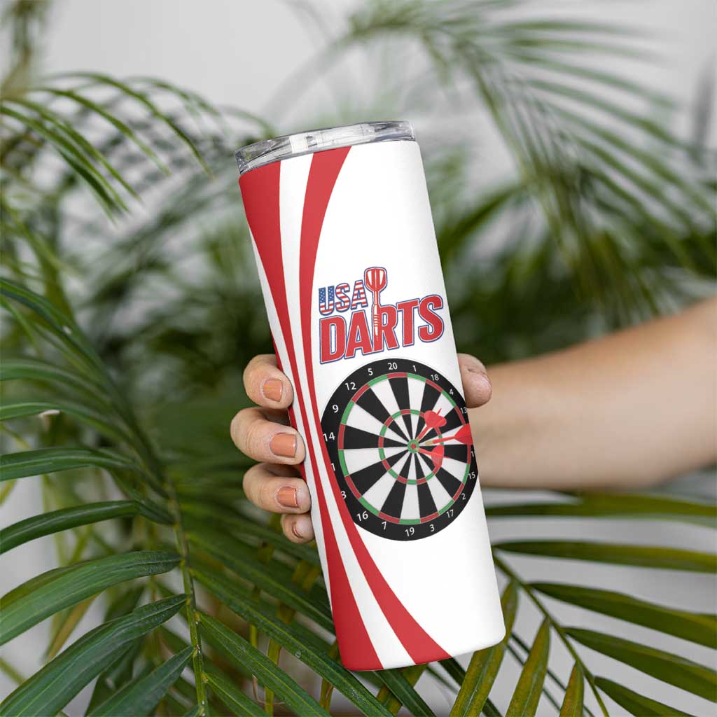Custom United States Darts Skinny Tumbler USA Go Champions
