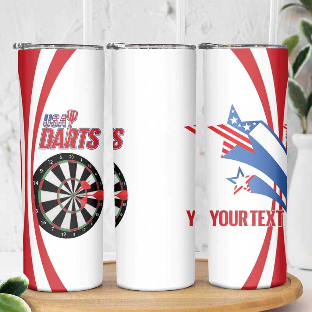 Custom United States Darts Skinny Tumbler USA Go Champions