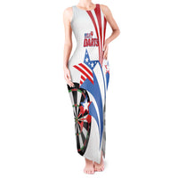 Custom United States Darts Tank Maxi Dress USA Go Champions