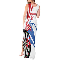 Custom United States Darts Tank Maxi Dress USA Go Champions