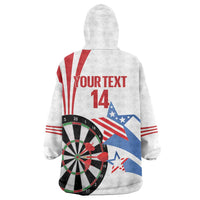 Custom United States Darts Wearable Blanket Hoodie USA Go Champions