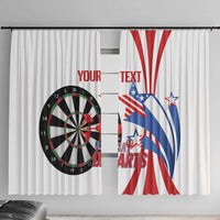 Custom United States Darts Window Curtain USA Go Champions
