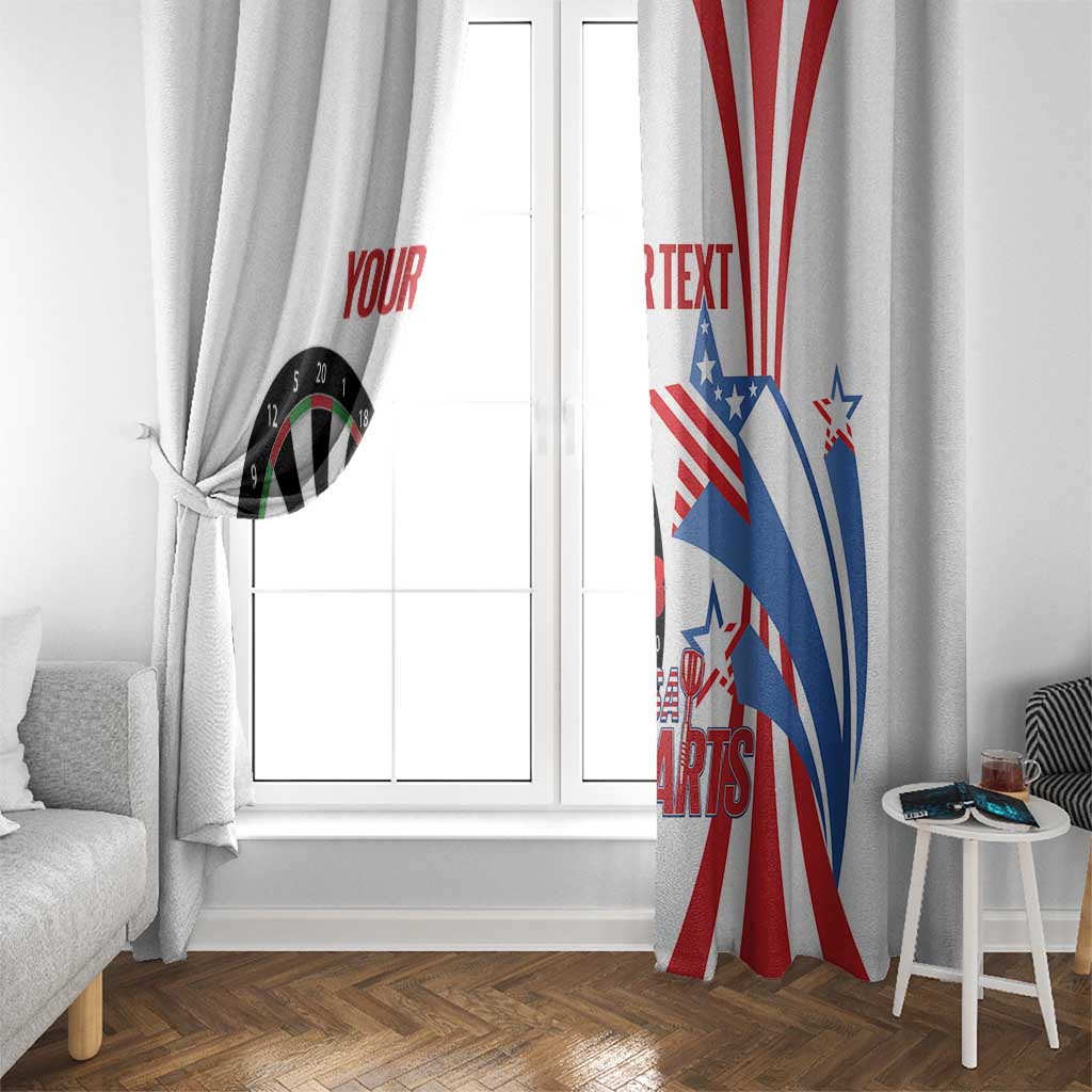 Custom United States Darts Window Curtain USA Go Champions